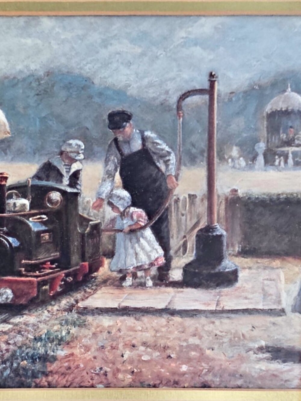 The Model Railway Giclee Print by Rene Legrand